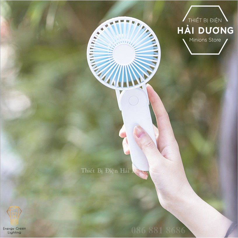 Quạt Mini Cầm Tay F1 Tích Điện 3 Chế Độ Gió - Dung Lượng Pin 2500 mAh - Nhỏ Gọn Độ Ồn Thấp - 4 Màu - Bảo Hành 1 Năm