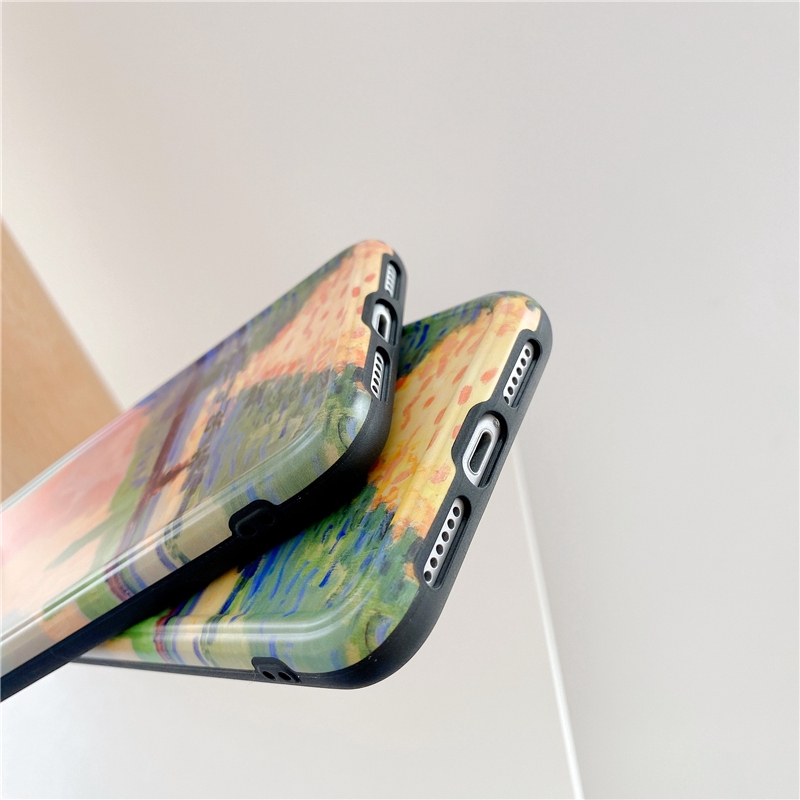 Ốp điện thoại họa tiết tranh sơn dầu cho iPhone 7/8 Plus / X / XS / XR / XS MAX / 11/11 PRO / 11 Pro MAX / SE2 | BigBuy360 - bigbuy360.vn