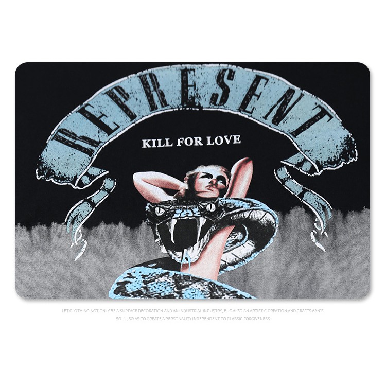 Áo Thun Nam Nữ Cao Cấp, Áo Phông Dáng Rộng Loang In Hình Phong Cách Hàn Quốc REPRESENT by 8IGHTY STUDIO 2021 | BigBuy360 - bigbuy360.vn