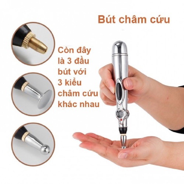 Bút châm cứu trị liệu sử dụng nguồn điện an toàn tự dò Tìm Huyệt Đạo Châm Cứu Điểm Huyệt Xung Điện Trị Liệu