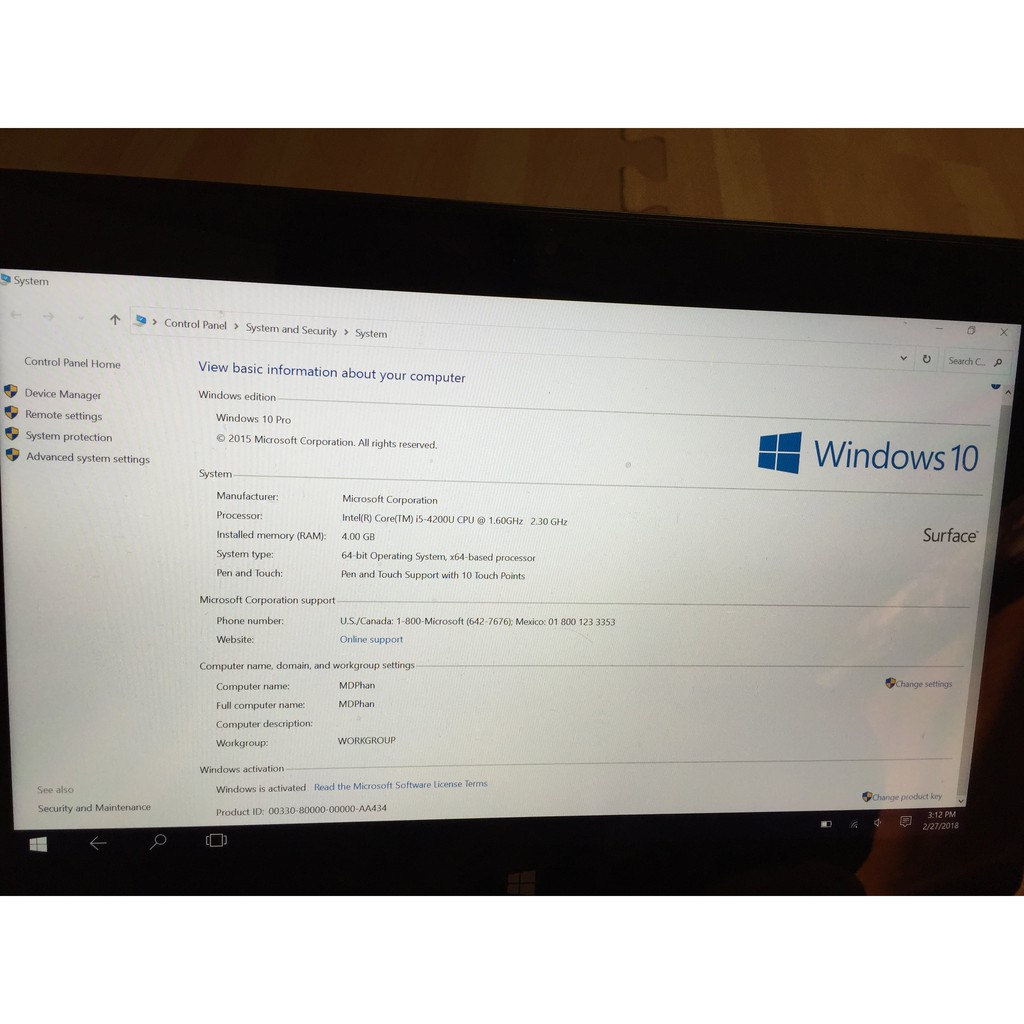 Bán máy tính - vừa ipad ( surface 2) - Đã qua sử dụng | BigBuy360 - bigbuy360.vn
