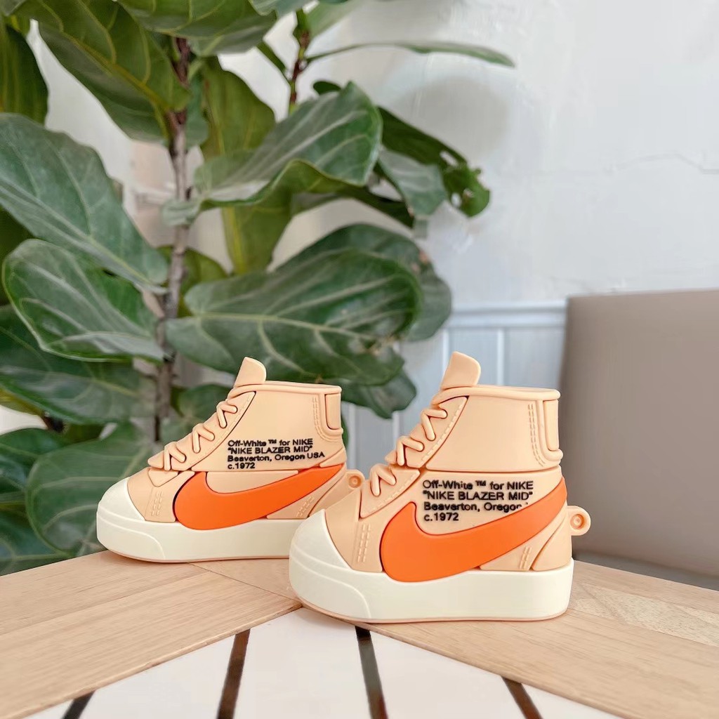 Off-white Vỏ Bảo Vệ Hộp Sạc Tai Nghe Airpods 1 / 2 / Pro Họa Tiết Logo Nike Ốp | BigBuy360 - bigbuy360.vn