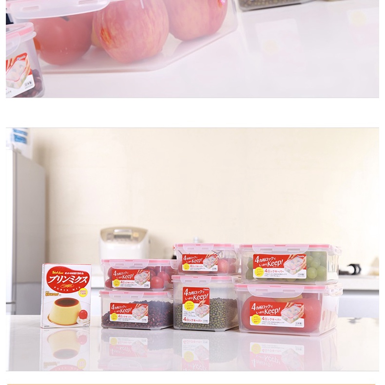 Hộp đựng thực phẩm kín hơi và chống tràn INOMATA NHẬT BẢN sử dụng trong lò vi sóng đủ size