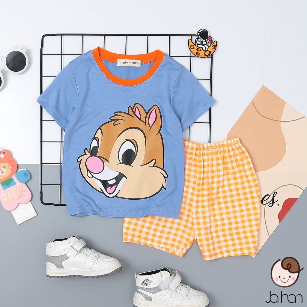 Bộ cộc tay cho bé  bộ cộc tay CARO cho bé trai bé gái  chất thun lạnh cao cấp siêu mềm siêu mát