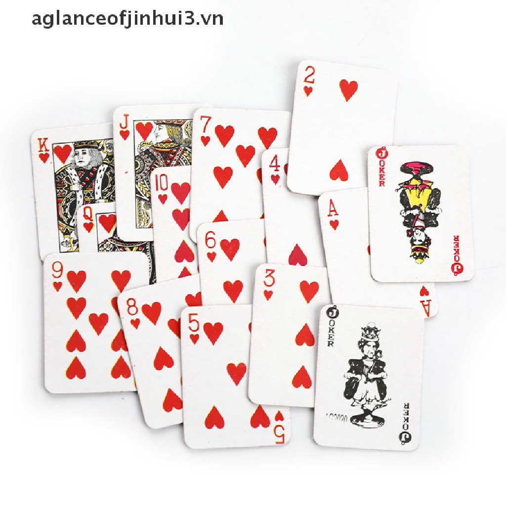 Bộ Bài Poker Mini Dễ Thương Trang Trí Nhà Búp Bê