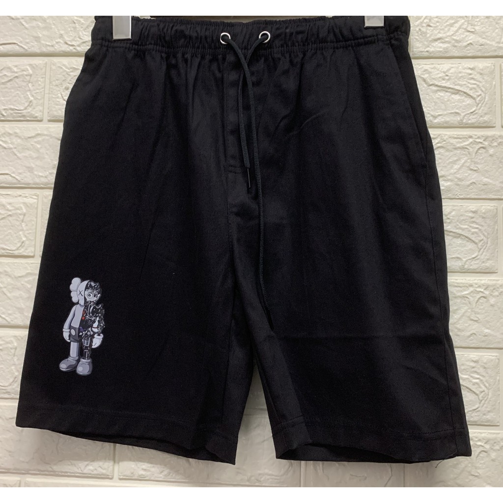 Quần Short Kaki Nam Nữ Kaws Unisex Chất Co Giãn