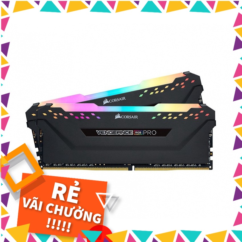 Ram máy tính Corsair Vengeance RGB Pro 32GB 3200Mhz DDR4 (2x16GB) mới BH 12T