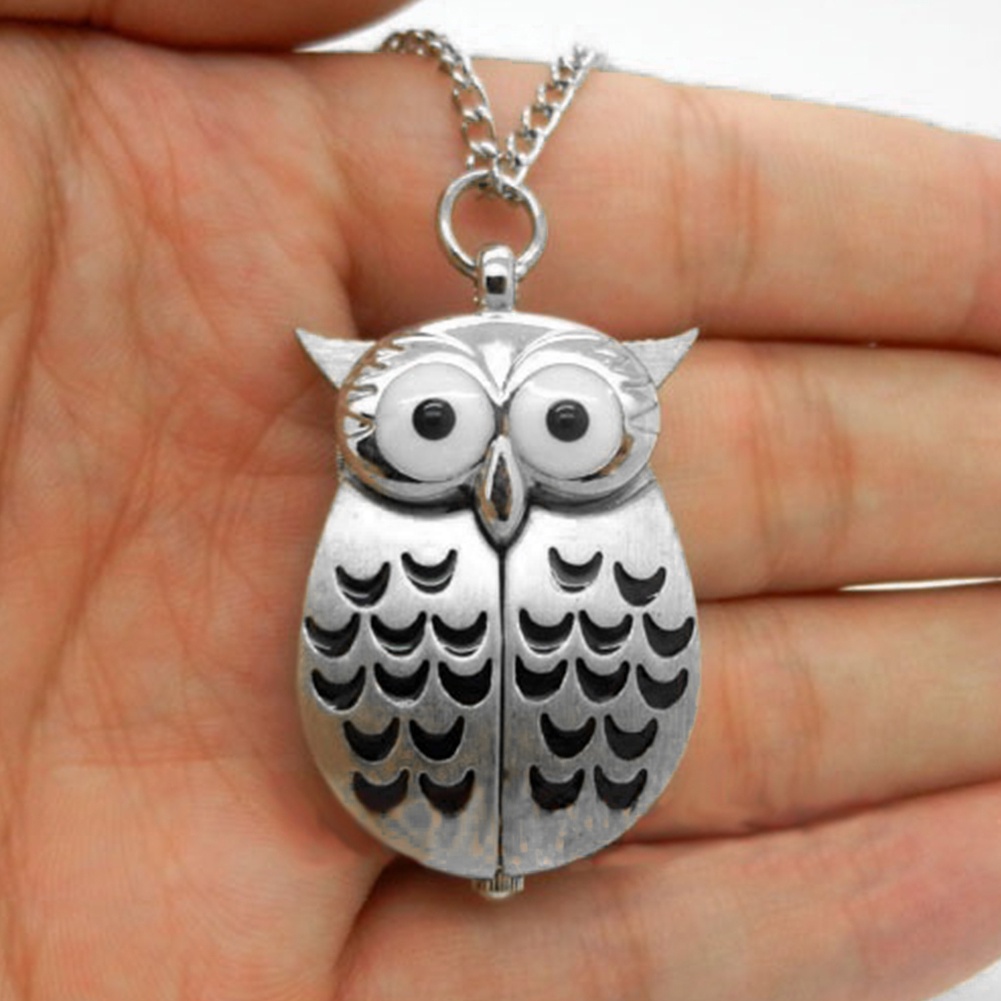 Đồng hồ quả quýt bỏ túi thiết kế chim cú hoạt hình độc đáo