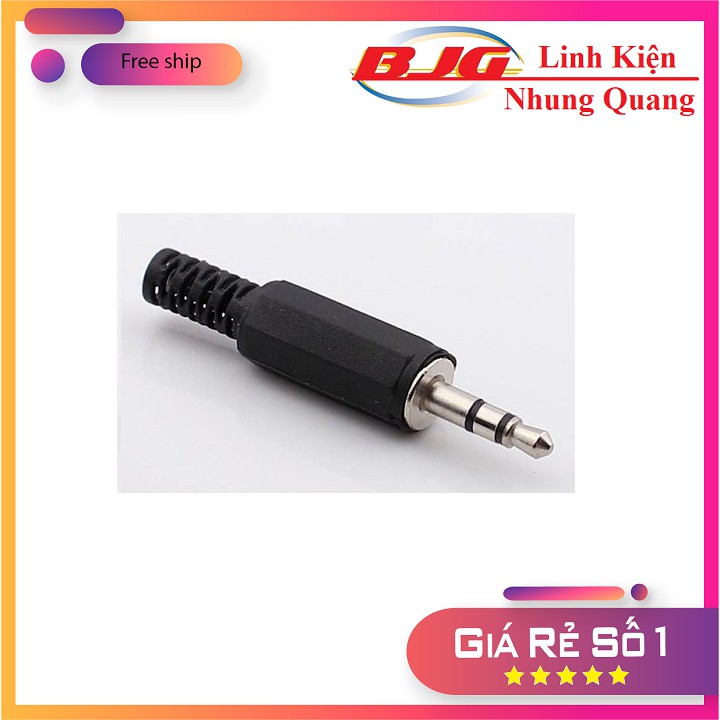 Jack audio 3.5 đực nhựa