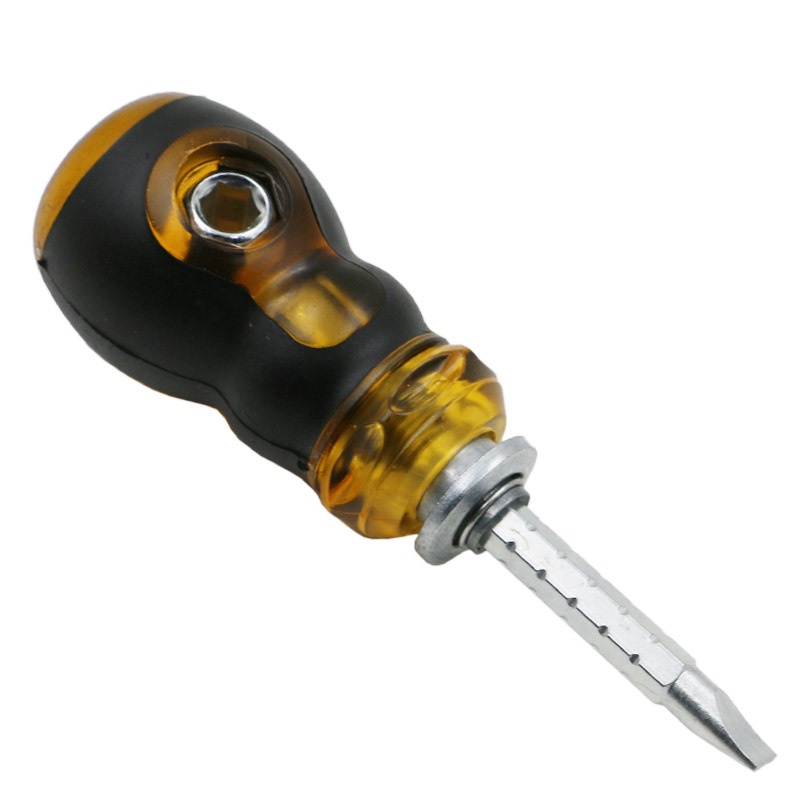 Tua vít ngắn nam châm 2 đầu - Dài 85mm - Thép không gỉ, chống trượt