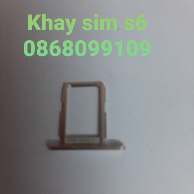 Khay sim sam sung S6 zin màu gold