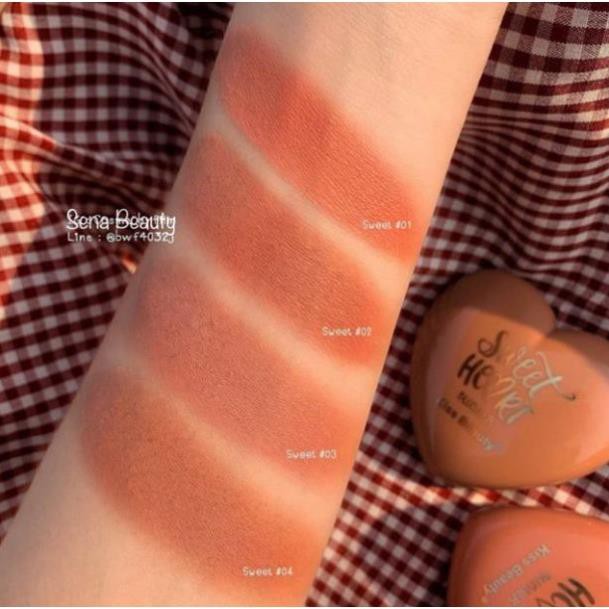Hot!! Phấn Má Tông Cam Thời Thượng Kiss Bèauty Sweet Heart Blusher | BigBuy360 - bigbuy360.vn