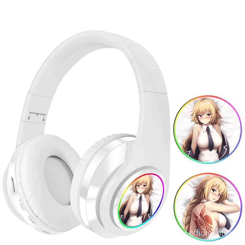 (Hàng Mới Về) Tai Nghe Bluetooth Không Dây Dạ Quang Hình Anime