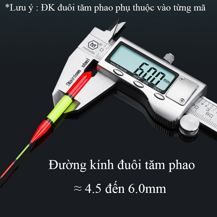 Phao Câu Đài Tăm To Phao Câu Cá Nano Siêu Nhạy Truyền Tin Nhanh Chính Xác PC25