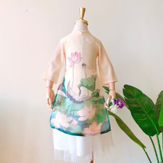 Áo dài cách tân bé gái ( kèm mấn, váy) sỉ và lẻ