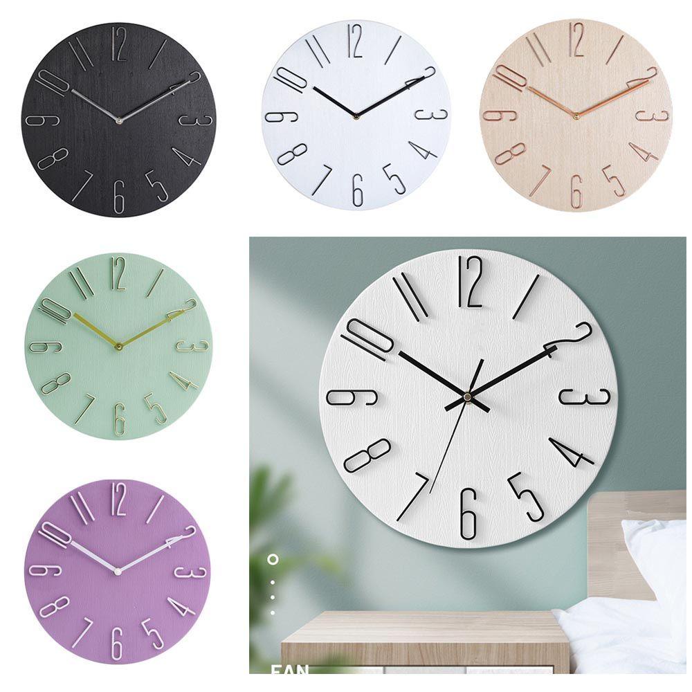 CONOPERY Đồng Hồ Treo Tường Phong Cách Bắc Âu Tối Giản Dùng Để Trang Trí Nhà