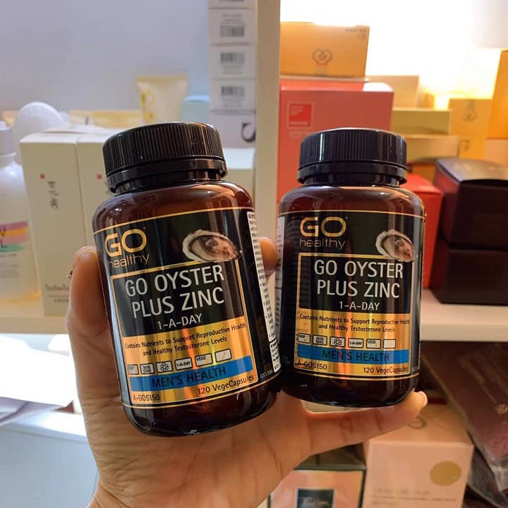 Tinh chất hàu GO OYSTER + ZINC Cải Thiện Xuất Tinh Sớm Rối Loạn Cương Dương (120 Viên)