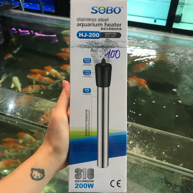 Sưởi Hồ Cá Inox SOBO HJ-200 200W