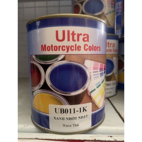 Sơn màu Ultra UB011-1K Xanh nhớt nhật Wave Thái ( sơn ô tô và xe máy)