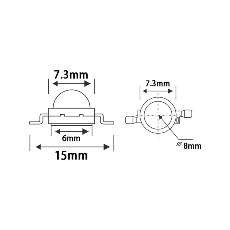 Chip LED nhân LED cho đèn LED - bộ 5 chip
