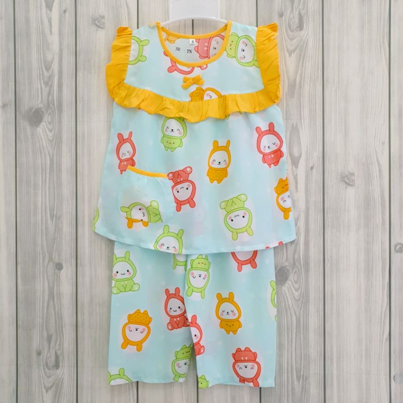 11-15kg Đồ tole tay ngắn quần dài bé gái