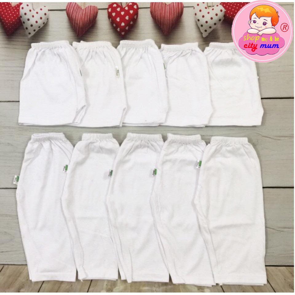 Set 10 Quần Cho Bé Sơ Sinh, Quần Cotton Cho Bé Mặc Nhà ( 5Quần ngắn +5 Quần dài)