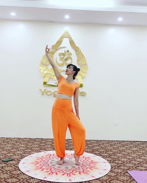 Bộ đồ tập Yoga, múa bụng dáng Alibaba hàng Yborn cao cấp