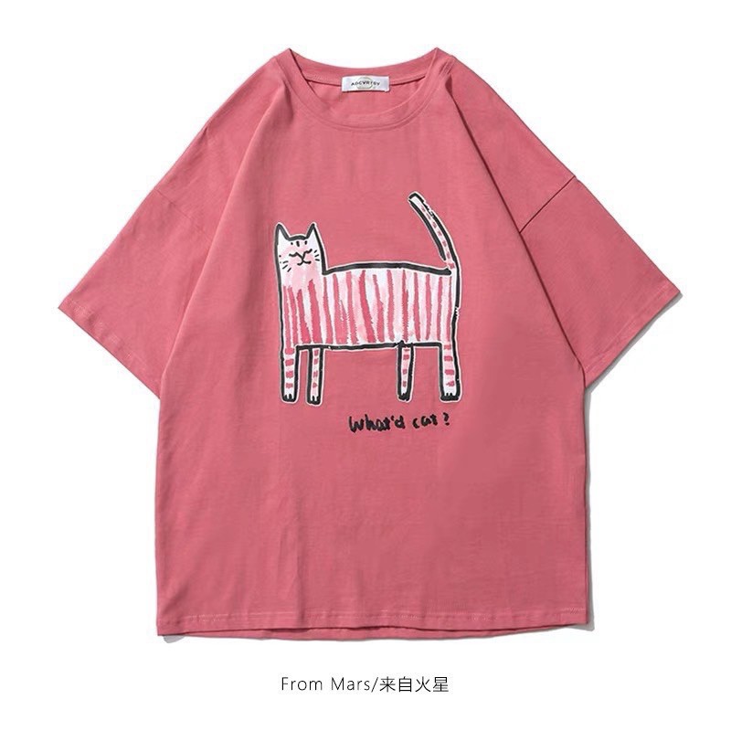 Áo thun mèo hồng 😺