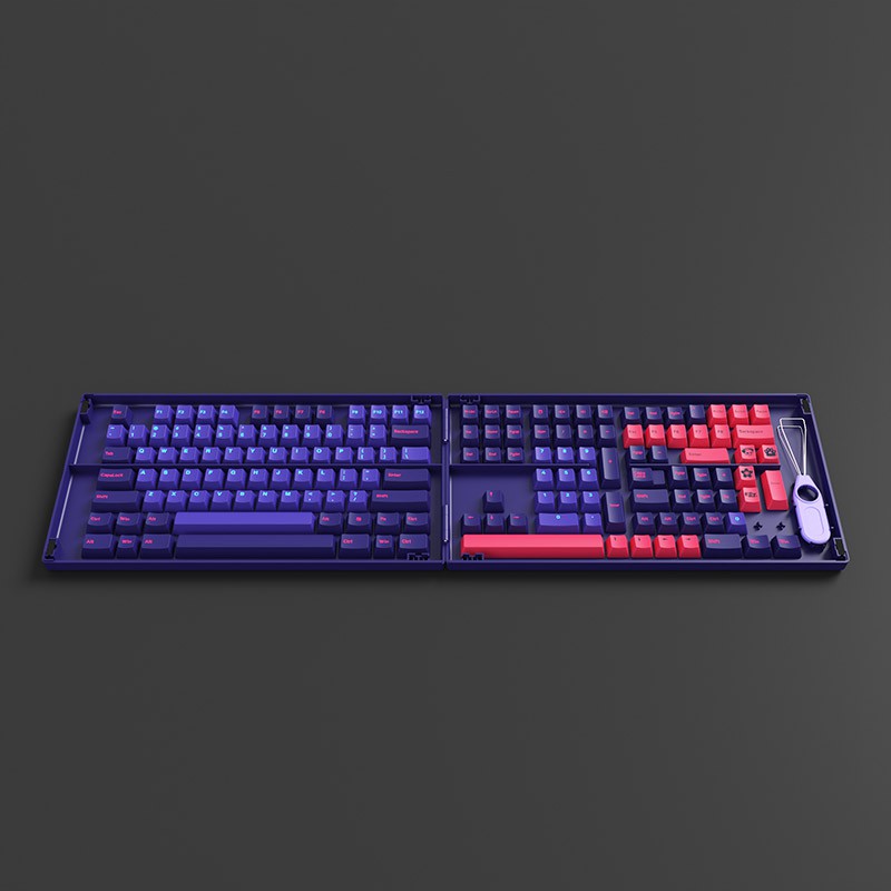 Set keycap AKKO NEON (PBT Double-Shot/Cherry profile/157 nút)