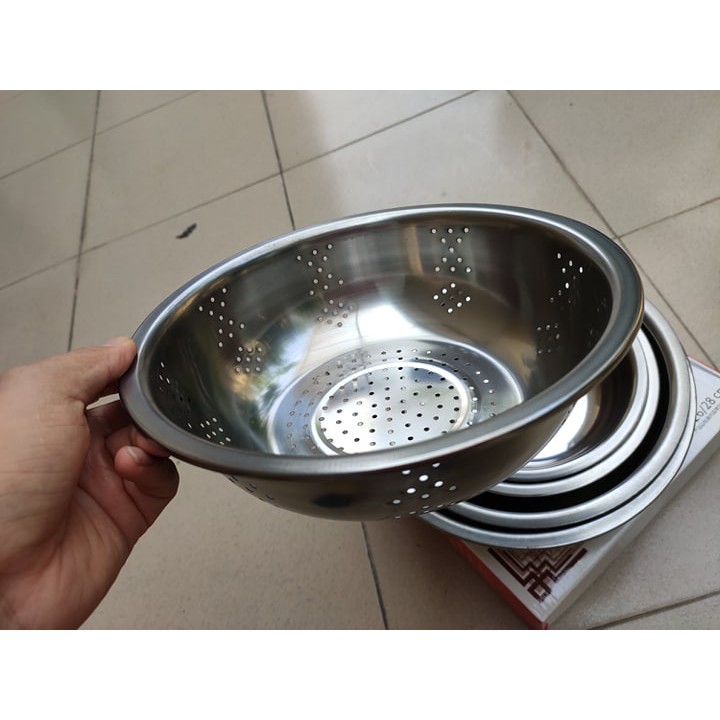 Bộ Thau Inox 5 Món 💕 FREESHIP 💕 GIẢM 5K Khi Nhập Mã [DUCBKM5K] Dụng Cụ Nhà Bếp