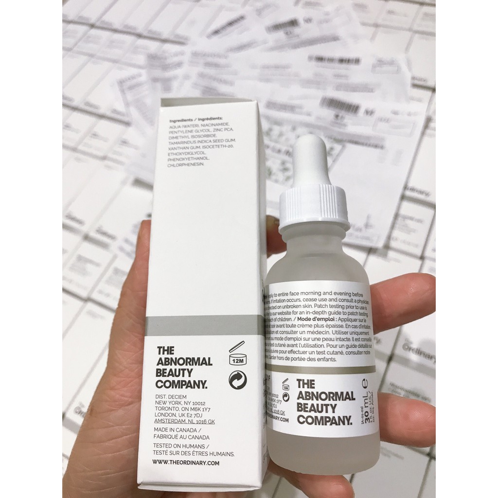 Tinh chất Niacinamide 10% + Zinc 1% - The Ordinary