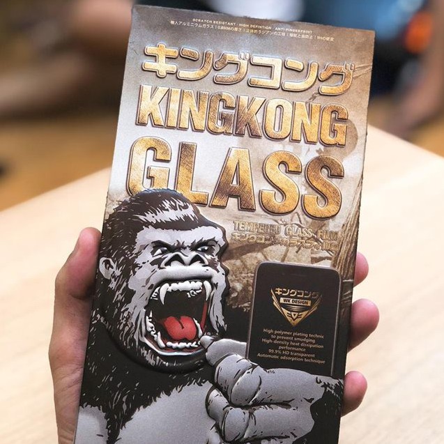 Kính cường lực Kingkong iPhone hộp sắt WK Khỉ , không hộp trần , dán full màn hình cho IP 6 Plus 7 8 X XS Max 11 12 Pro | BigBuy360 - bigbuy360.vn