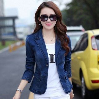 Áo Khoác Nữ Jean Giả Vest