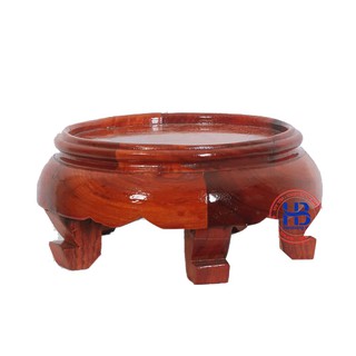 Kỷ tròn chân cao 9cm đê chân tròn đế kê bát hương gỗ hương