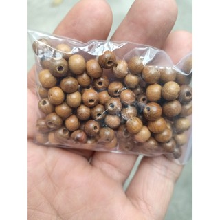 Combo 100 Hạt Gỗ 6mm