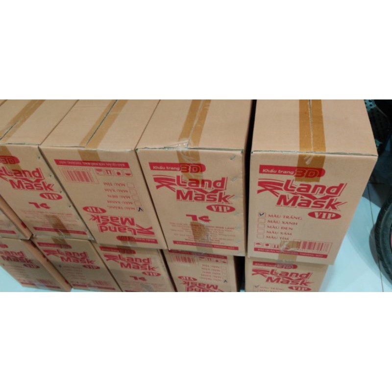 1 gói 6 chiếc khẩu trang Landmask Land mask 3D kf94 có sẵn đủ 6 mầu,KF94
