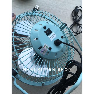 [ Hình thật] Quạt để bàn mini inox chạy USB
