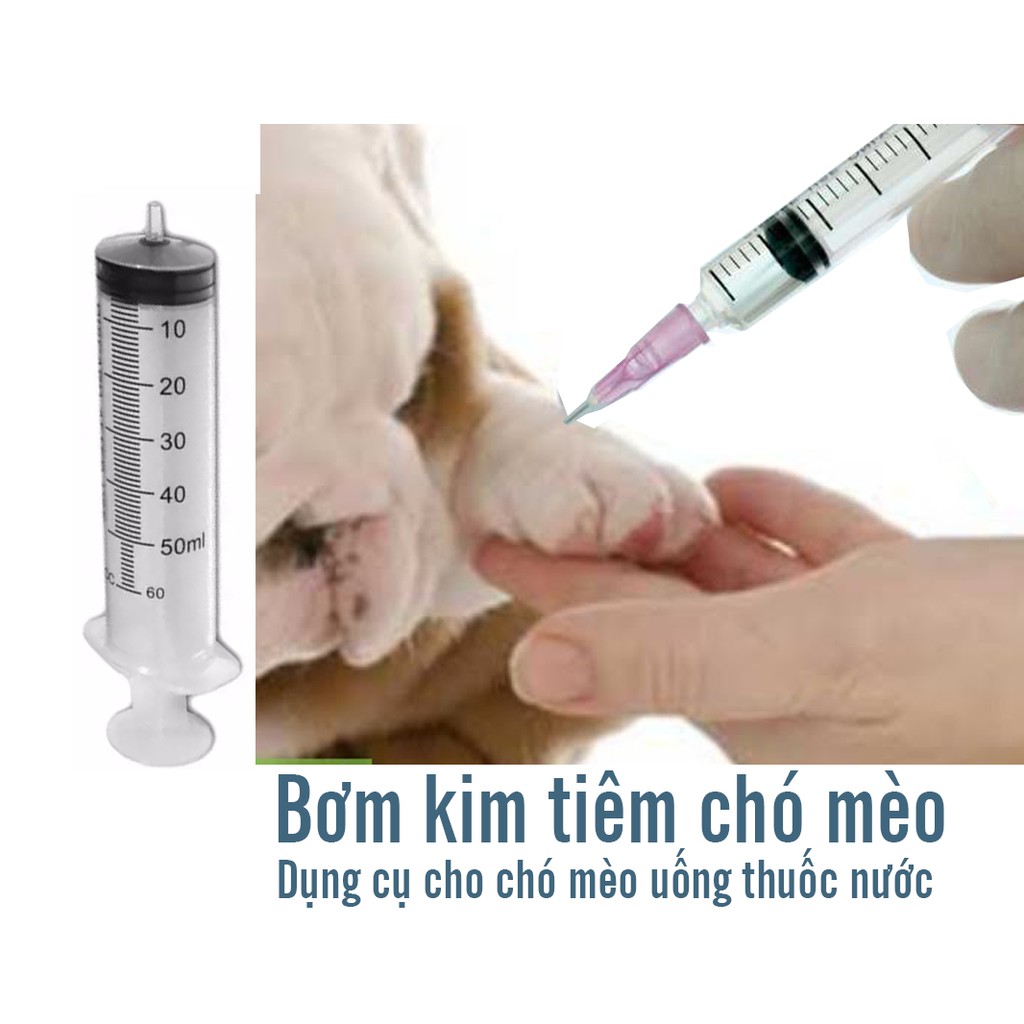 (4 loại) Xi lanh Bơm kim tiêm chó mèo xilanh cho chó mèo uống- ống bơm chó mèo uống sữa