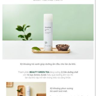 Xịt khoáng trà xanh innisfree
