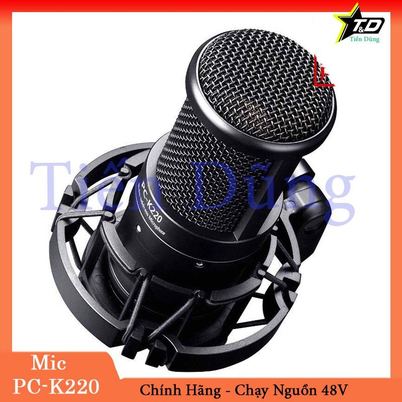 Mic thu âm takstar pc k220 phiên bản mới chính hãng chạy nguồn 48V hỗ trợ thu âm livestream và karaoke