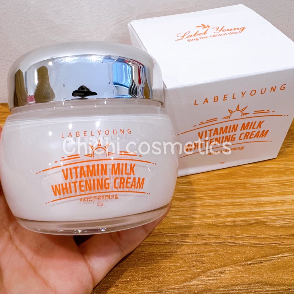 Kem dưỡng trắng cấp ẩm Vitamin Milk Whitening Label Young 50ml