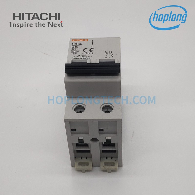 BK-63 2P 40A Cầu dao tự động Aptomat HITACHI loại 2 pha 40A dòng cắt 6kA
