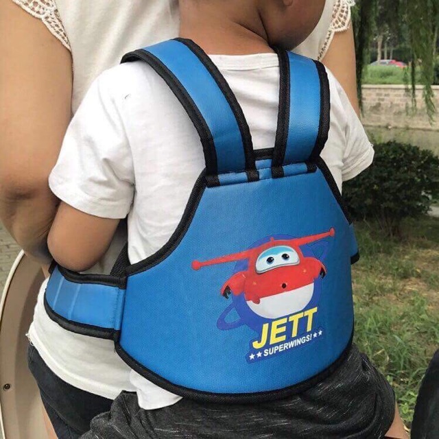 Địu phản quang đi xe an toàn cho bé