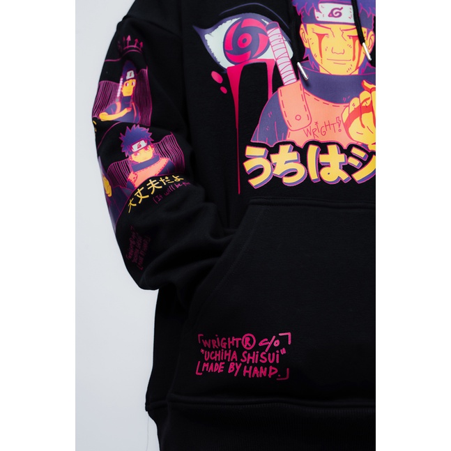 Áo hoodie Wrightz anime manga naruto uchiha shisui saringan thời trang đường phố unisex