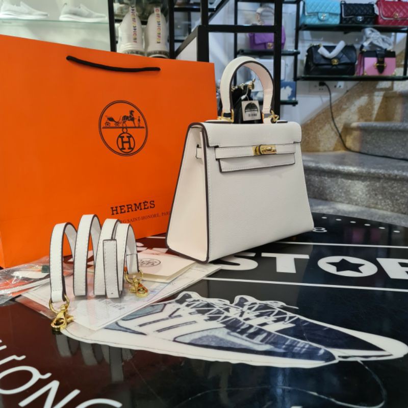 TÚI XÁCH HM KELLY TRẮNG