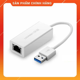 Cáp chuyển USB 3.0 to Lan hỗ trợ 10/100/1000 Mbps chính hãng Ugreen 20255 - Hàng Chính Hãng