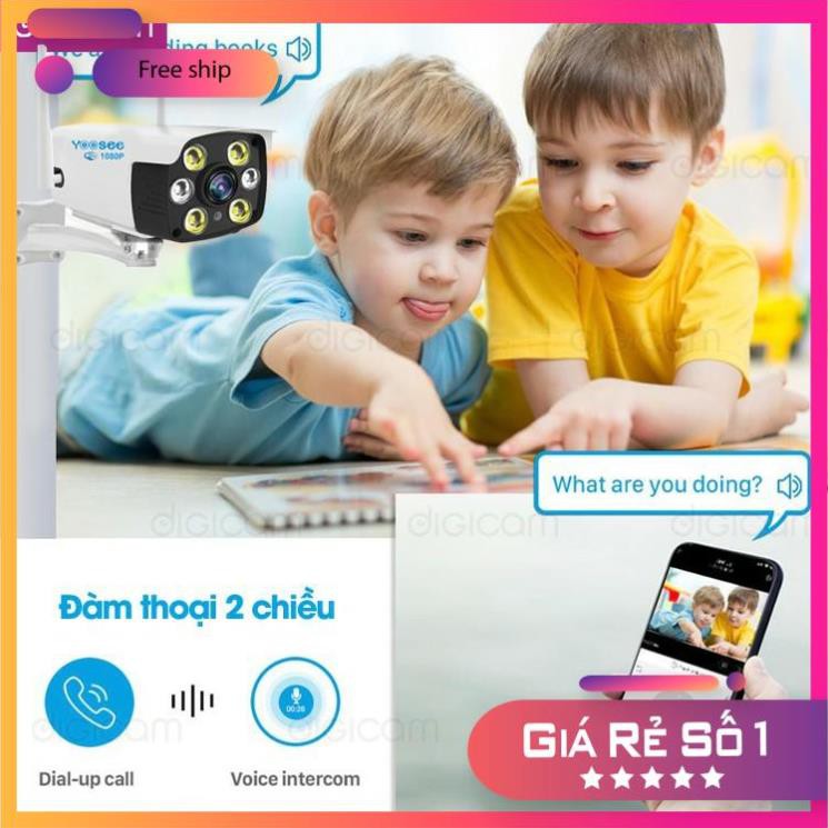 [Bán Sỉ - FreeShip] Camera YooSee ngoài trời Siêu nét 2.0mpx 1080P - 2 Anten W26s | BigBuy360 - bigbuy360.vn