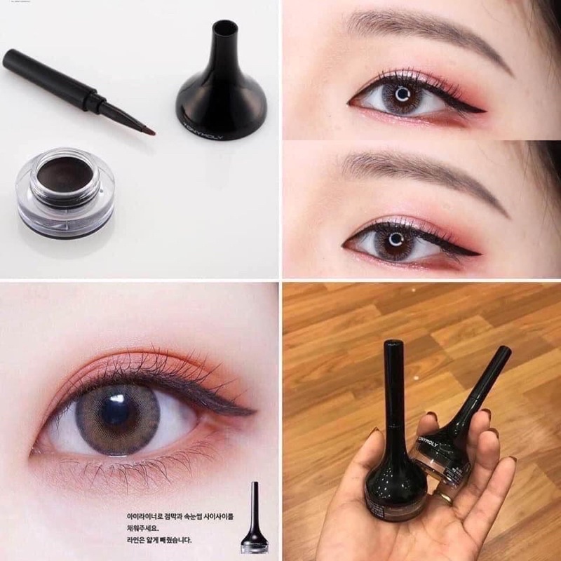 Gel kẻ mắt cao cấp chống lem, chống trôi Tonymoly Backstage Gel Eyeliner 4g
