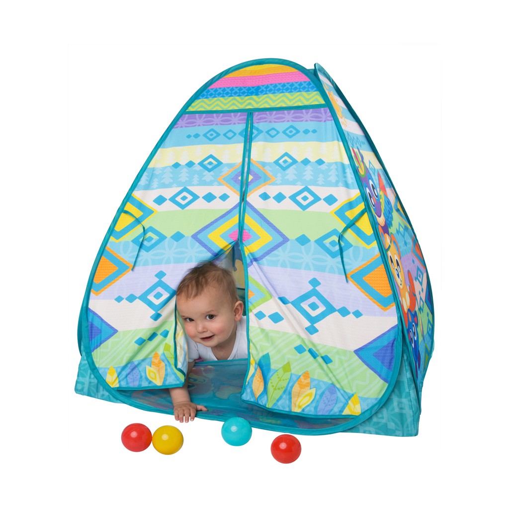 Lều banh có đồ chơi treo nôi Playgro Convert Me Teepee Ball Activity Gym, cho bé sơ sinh đến 24 tuổi