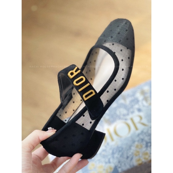 Giày lưới chấm bi quai dán gót 3P 2208-A mới - Kachi House